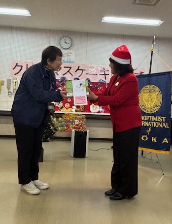 国際ソロプチミスト甲賀様よりご寄付をいただきました